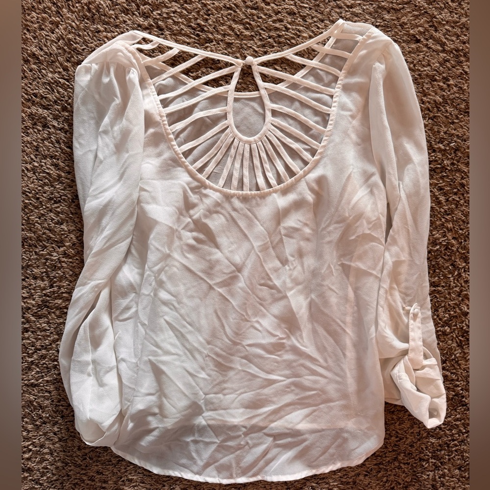 Sheer White Blouse
